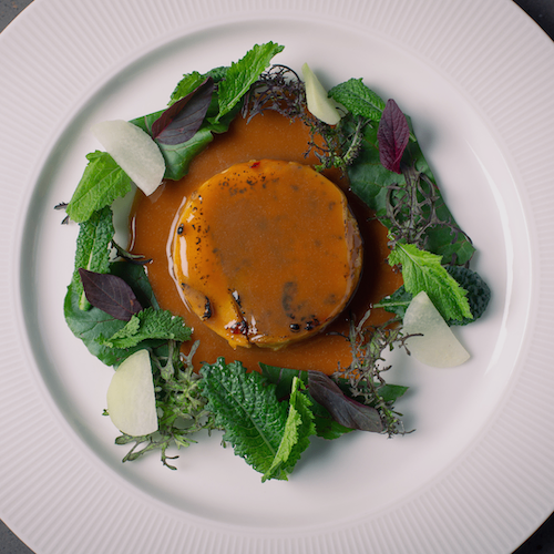 A beautifully plated dish