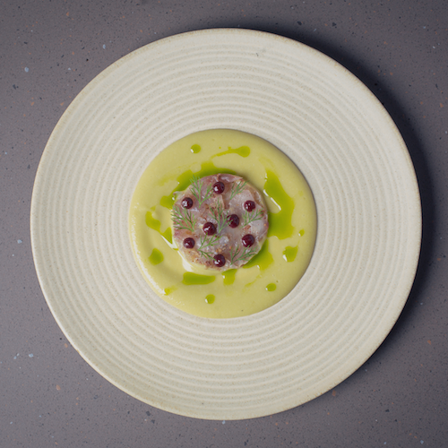 A beautifully plated dish